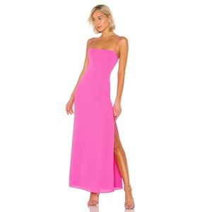 NEW Superdown Addison Maxi Dress Hot Pink Gown F88